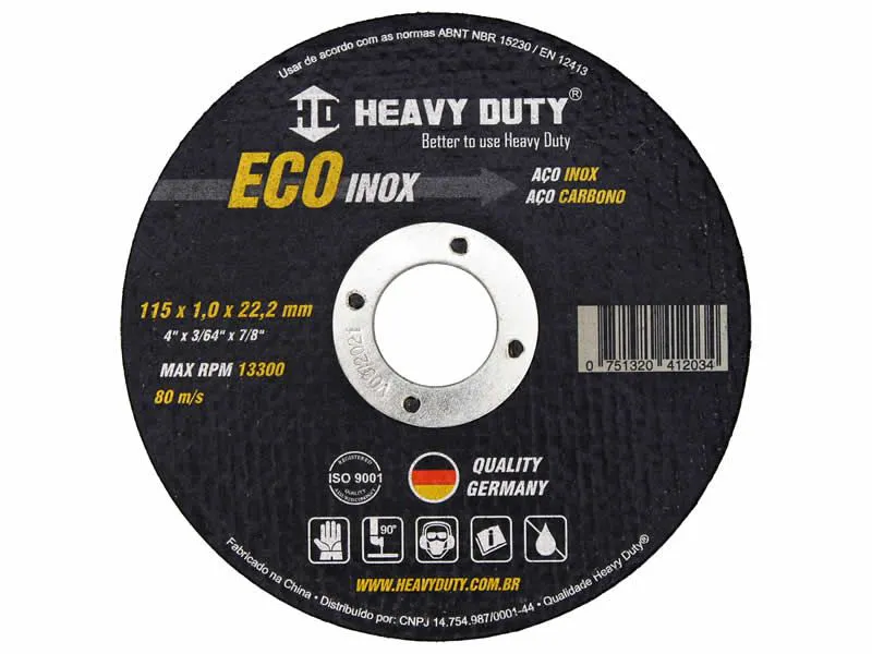 DISCO DE CORTE FINO ECO 4,5'' HD